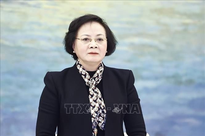Bộ trưởng Bộ Nội vụ Phạm Thị Thanh Trà. Ảnh: Doãn Tấn/TTXVN