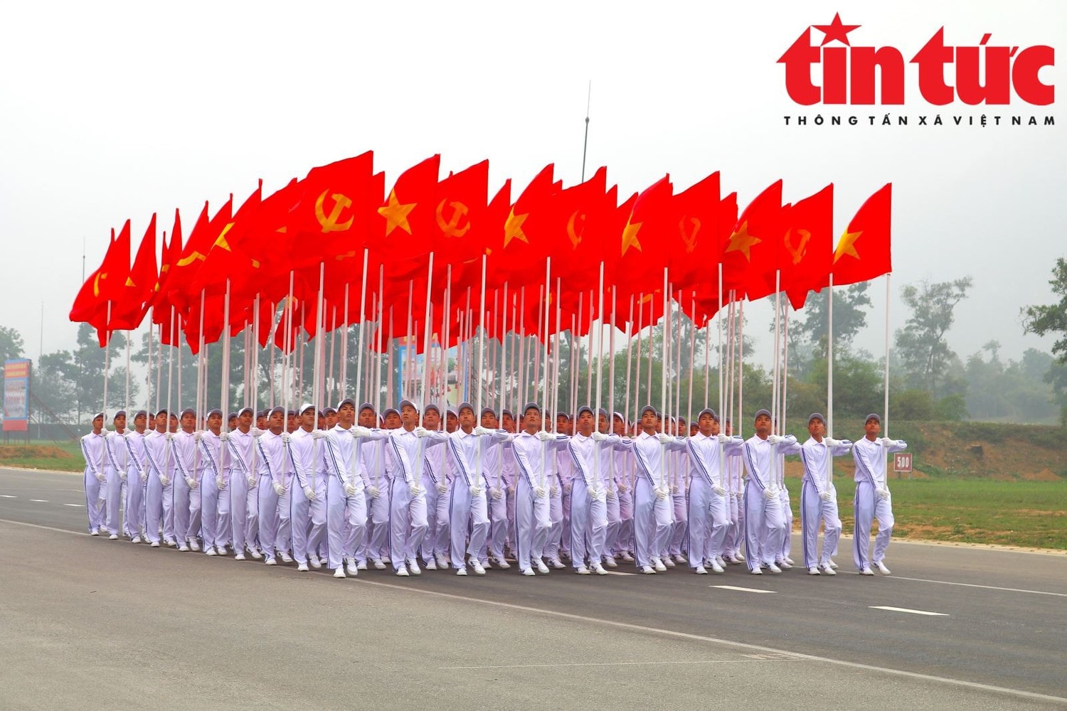 Các lực lượng tham gia hợp luyện diễu binh, diễu hành.