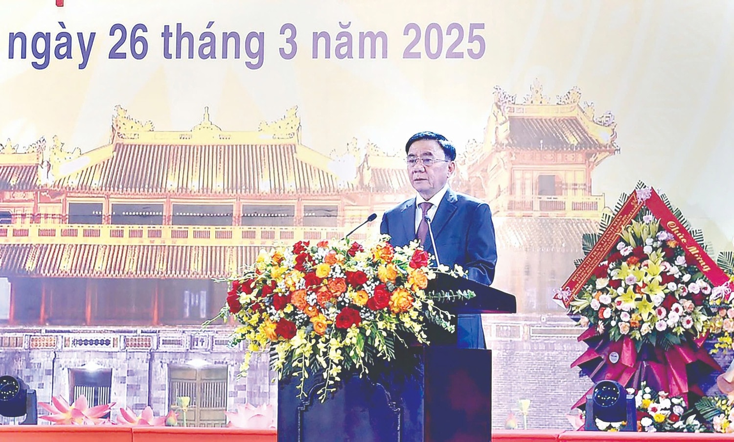 Thường trực Ban Bí thư Trần Cẩm Tú phát biểu tại lễ kỷ niệm