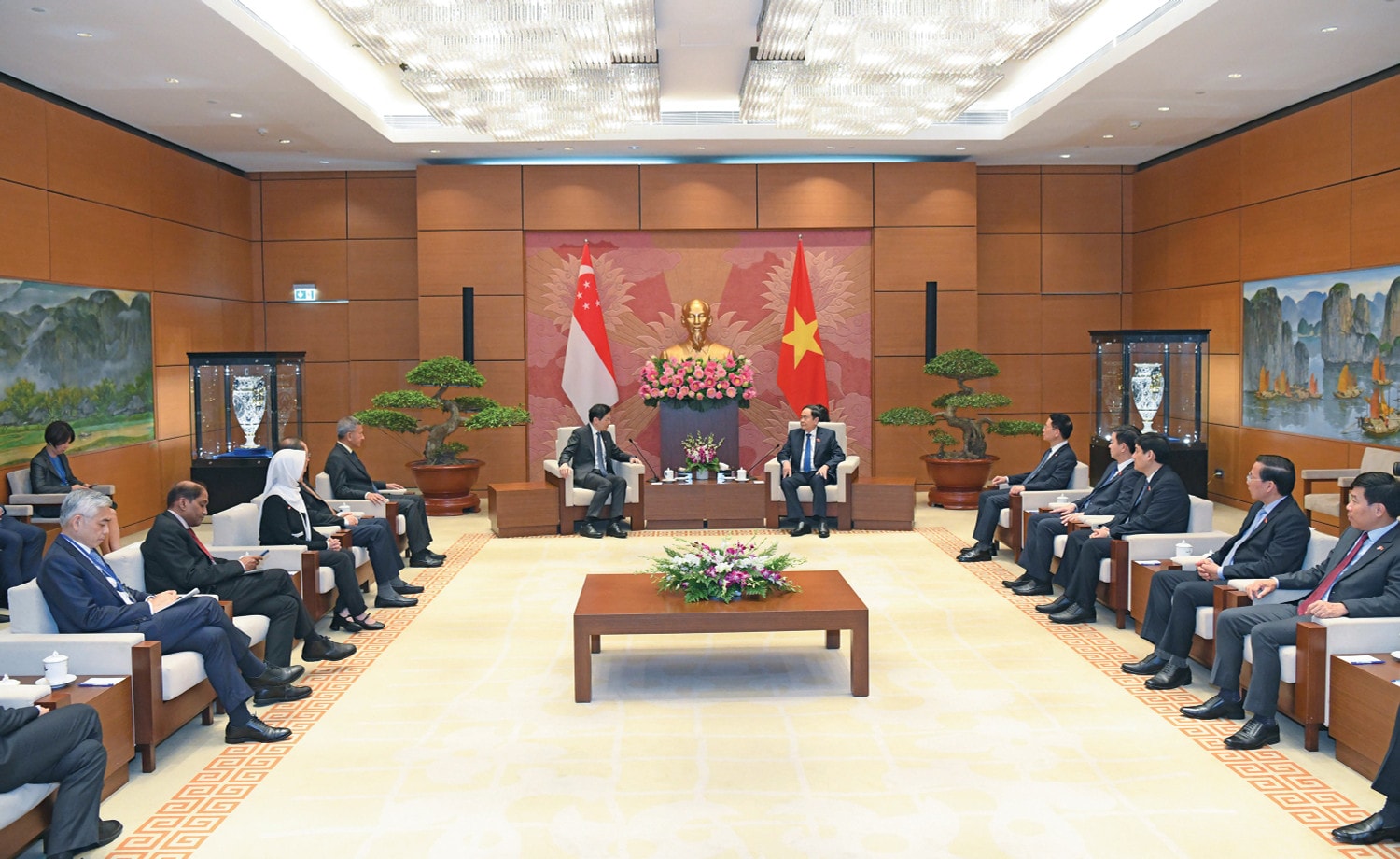 Quang cảnh hội kiến. Ảnh: Lâm Hiển
