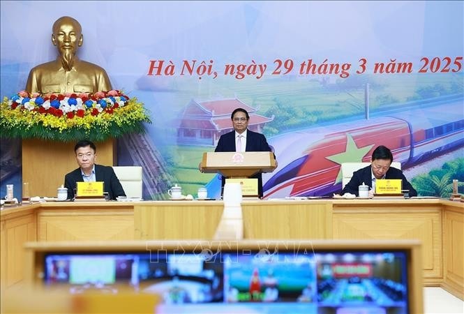Thủ tướng Phạm Minh Chính phát biểu. Ảnh: Dương Giang/TTXVN