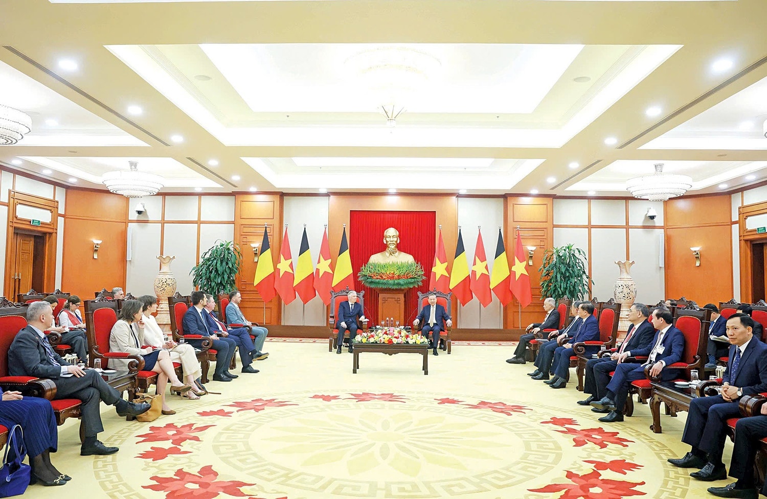 Quang cảnh cuộc tiếp. Ảnh: Thống Nhất/TTXVN