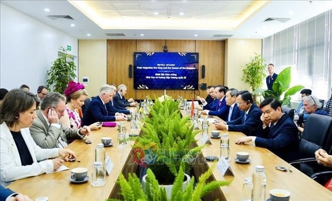 Quang cảnh buổi làm việc. Ảnh: TTXVN