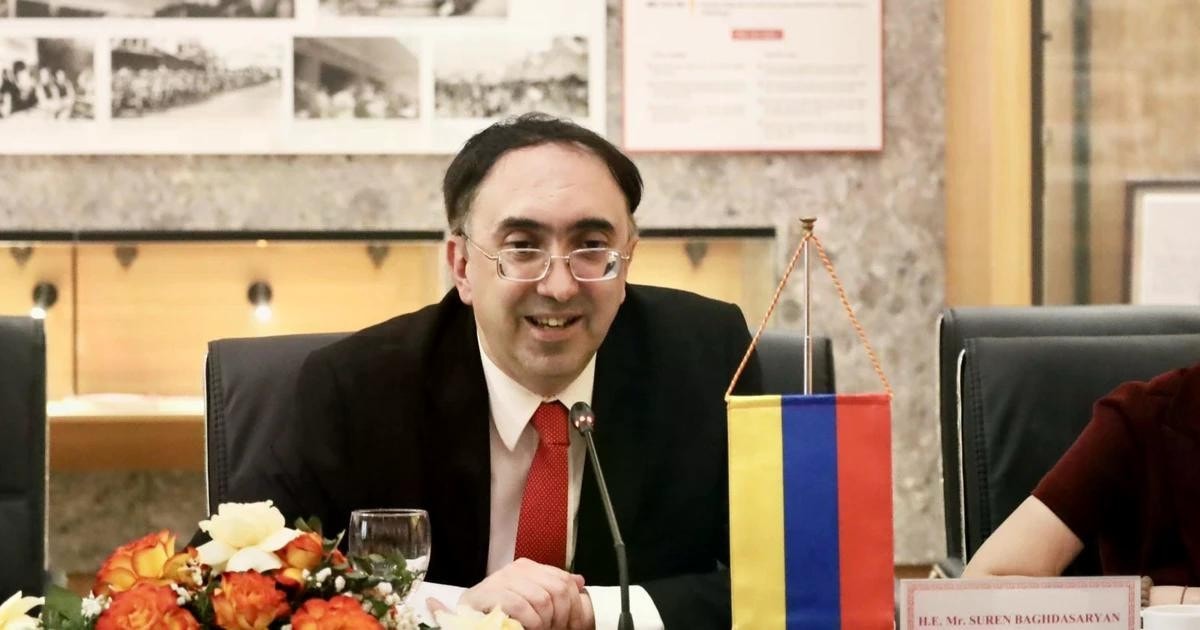 Armenian Ambassador to Vietnam Suren Baghdasaryan. (Photo: VNA) img-9124.jpg