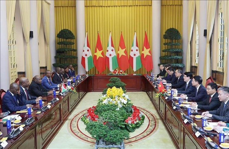 Chủ tịch nước Lương Cường hội đàm với Tổng thống Burundi Évariste Ndayishimiye ảnh 2