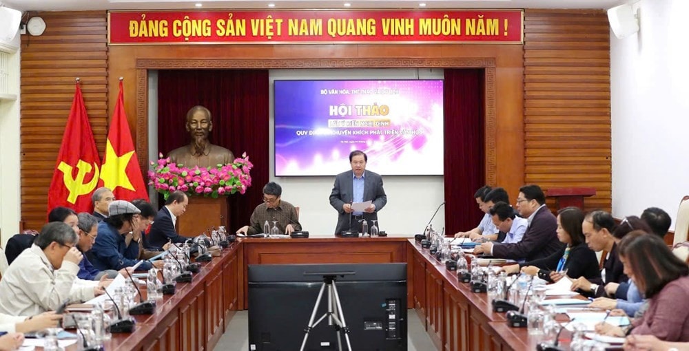 Hội thảo lấy ý kiến dự thảo Nghị định quy định về khuyến khích phát triển văn học diễn ra sáng ngày 4.4