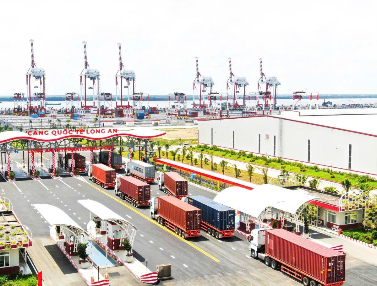 Cảng Quốc tế Long An có vai trò chiến lược quan trọng không chỉ của Long An mà còn đối với toàn vùng đồng bằng sông Cửu Long và Đông Nam Bộ. Ảnh: Q. Việt