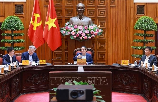 Thủ tướng Phạm Minh Chính phát biểu. Ảnh: Dương Giang/TTXVN