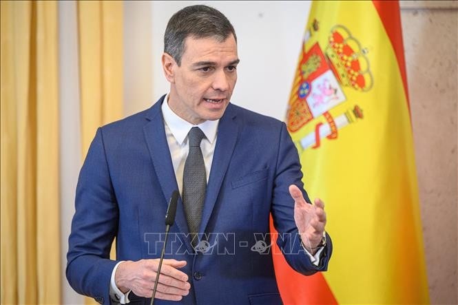 Thủ tướng Tây Ban Nha Pedro Sanchez. Ảnh: AFP/TTXVN