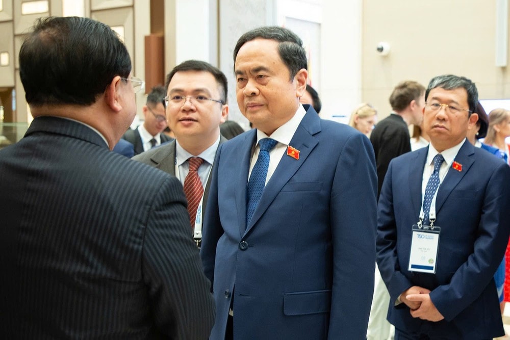 NA Chairman Tran Thanh Man at the meeting. (Photo: Lam Giang) img-9207.jpg