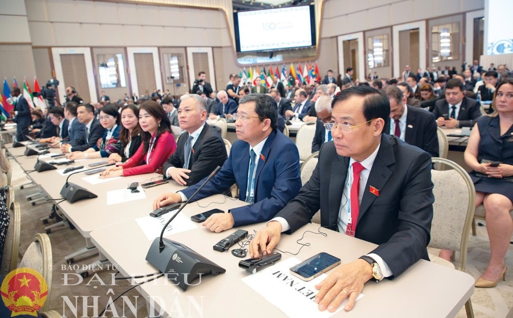 Vietnam delegates attended to the the IPU-150 opening ceremony. (Photo: Lam Giang) img-9164.jpg
