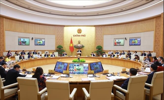 Phiên họp Chính phủ thường kỳ tháng 3.2025. Ảnh: Dương Giang/TTXVN