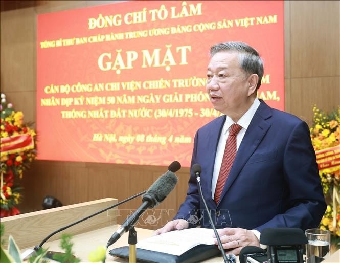 Tổng Bí thư Tô Lâm phát biểu. Ảnh: Thống Nhất/TTXVN