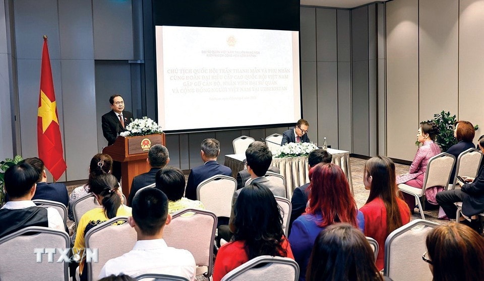 Quang cảnh buổi gặp gỡ. Ảnh: Doãn Tấn - TTXVN