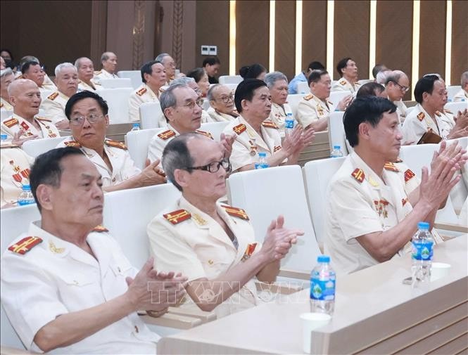 Các đại biểu tại buổi gặp mặt. Ảnh: Thống Nhất/TTXVN