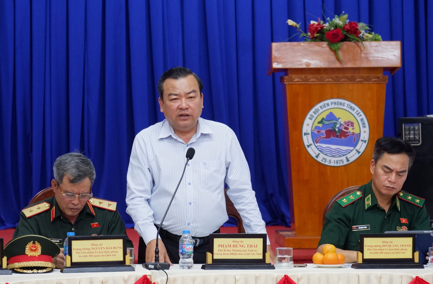 Phó Bí thư Thường trực Tỉnh ủy, Trưởng đoàn ĐBQH tỉnh Tây Ninh Phạm Hùng Thái phát biểu