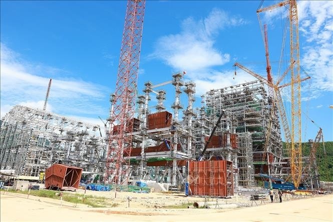 Công trường thi công Nhà máy Nhiệt điện Quảng Trạch 1 (xã Quảng Đông, huyện Quảng Trạch). Ảnh: Dương Giang/TTXVN