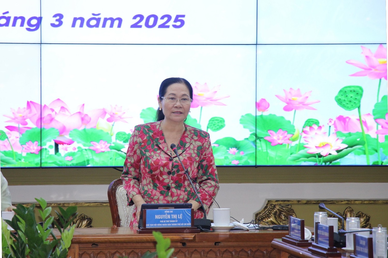 Chủ tịch HĐND TP. Hồ Chí Minh Nguyễn Thị Lệ