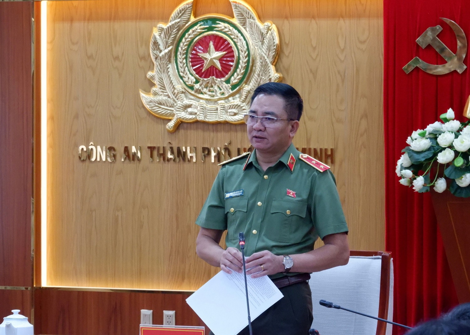 Phó Chủ nhiệm Ủy ban Quốc phòng, An ninh và Đối ngoại Nguyễn Minh Đức phát biểu tại cuộc làm việc Ảnh: Tịnh Hà