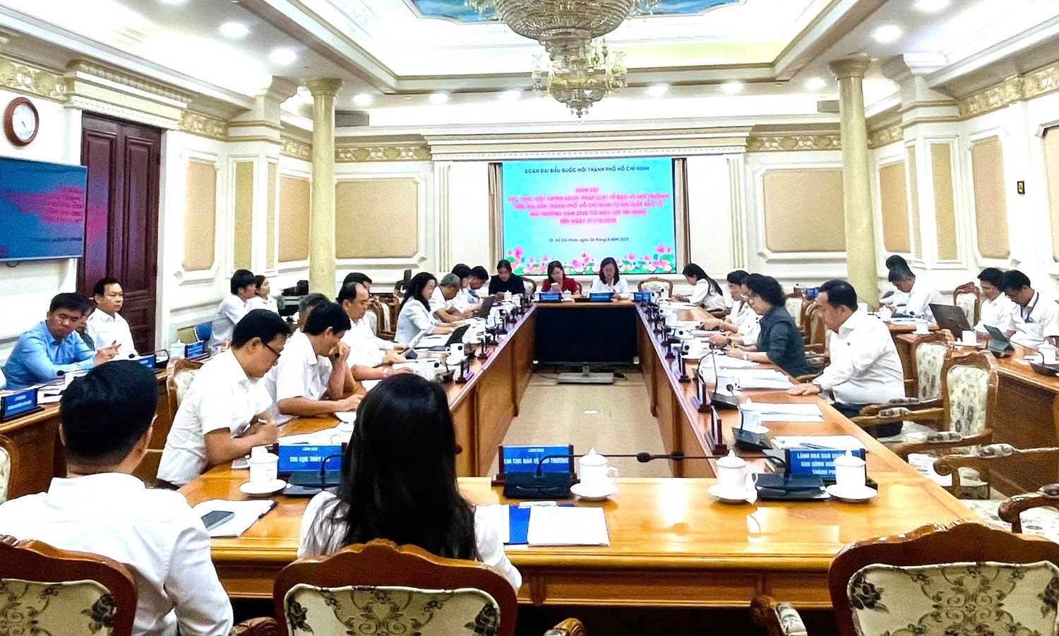 Toàn cảnh cuộc giám sát. Ảnh: Hải Triều