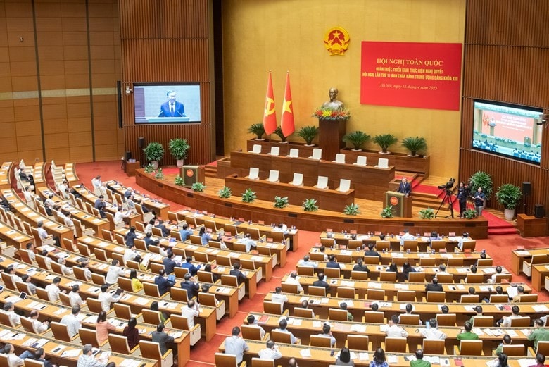 Tổng Bí thư Tô Lâm phát biểu chỉ đạo tại Hội nghị. Ảnh: Hồ Long