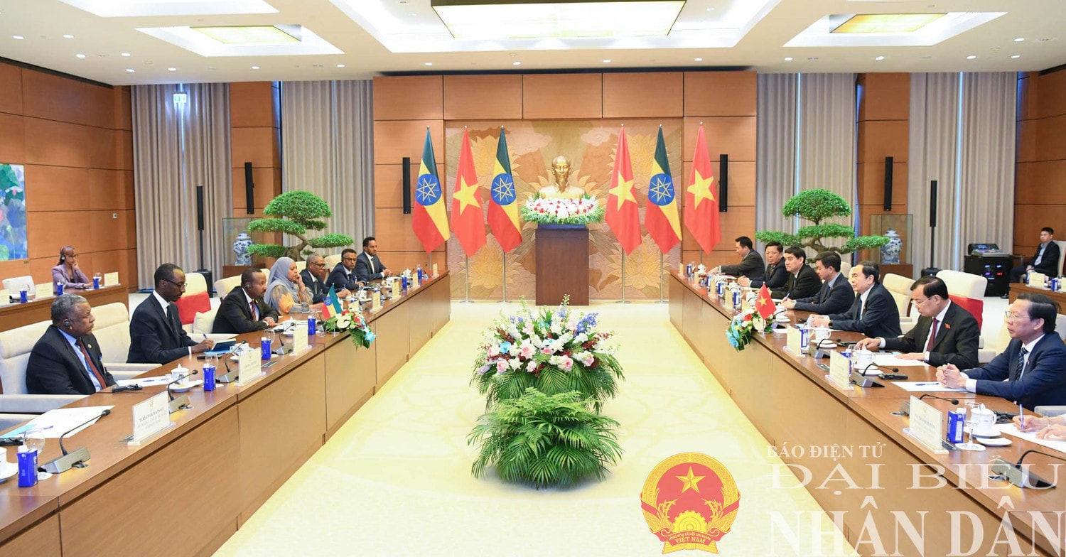 Toàn cảnh cuộc hội kiến. Ảnh: Lâm Hiển
