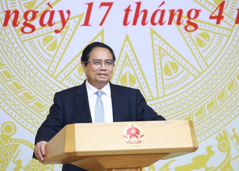 Thủ tướng Phạm Minh Chính phát biểu tại phiên họp lần thứ 11 của Hội đồng Thi đua - Khen thưởng Trung ương nhiệm kỳ 2021-2026. Ảnh: VGP/Nhật Bắc