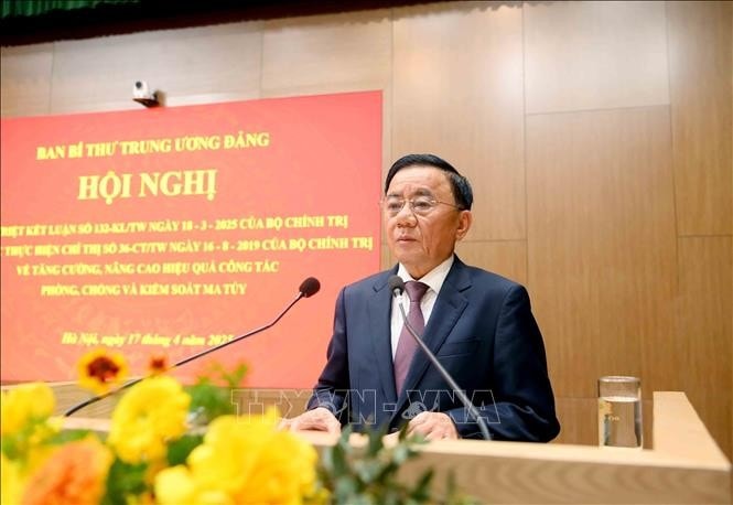 Thường trực Ban Bí thư Trần Cẩm Tú phát biểu chỉ đạo hội nghị. Ảnh: Phương Hoa/TTXVN