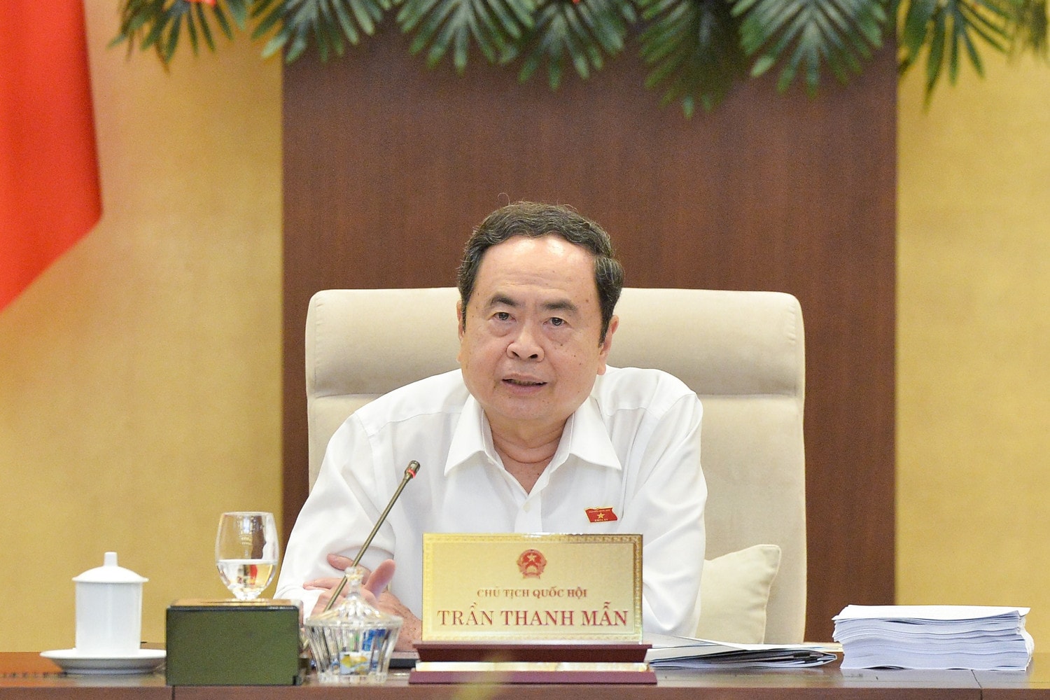 Chủ tịch Quốc hội Trần Thanh Mẫn phát biểu