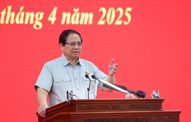 Thủ tướng Phạm Minh Chính phát biểu tại cuộc họp. Ảnh: VGP/Nhật Bắc