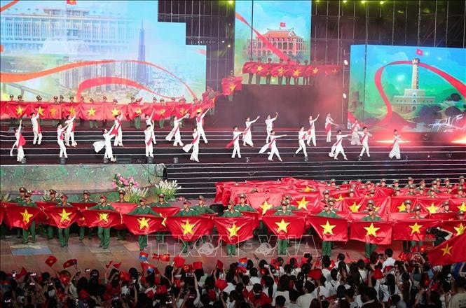 Một tiết mục trong chương trình. Ảnh: Trọng Đức/TTXVN