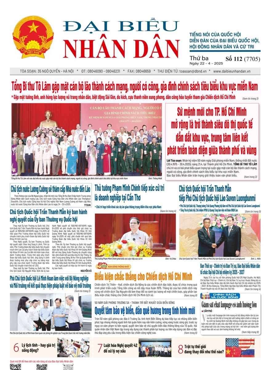 ĐBND - Số báo 112 ngày 22/04/2025