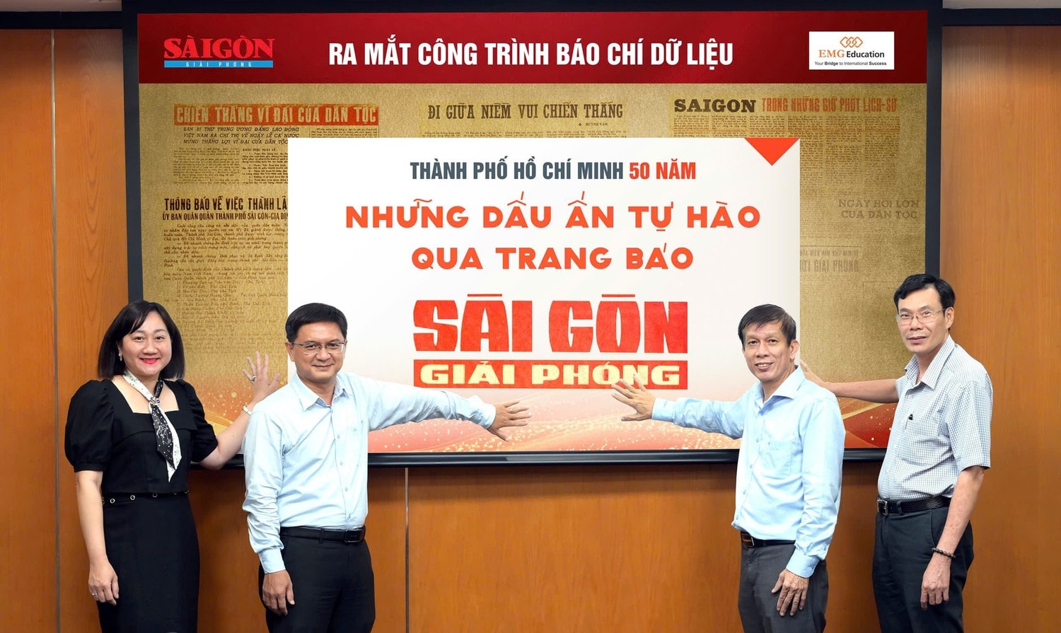 Báo Sài Gòn Giải Phóng ra mắt công trình báo chí dữ liệu “Thành phố Hồ Chí Minh 50 năm: Những dấu ấn tự hào qua trang Báo Sài Gòn Giải Phóng”