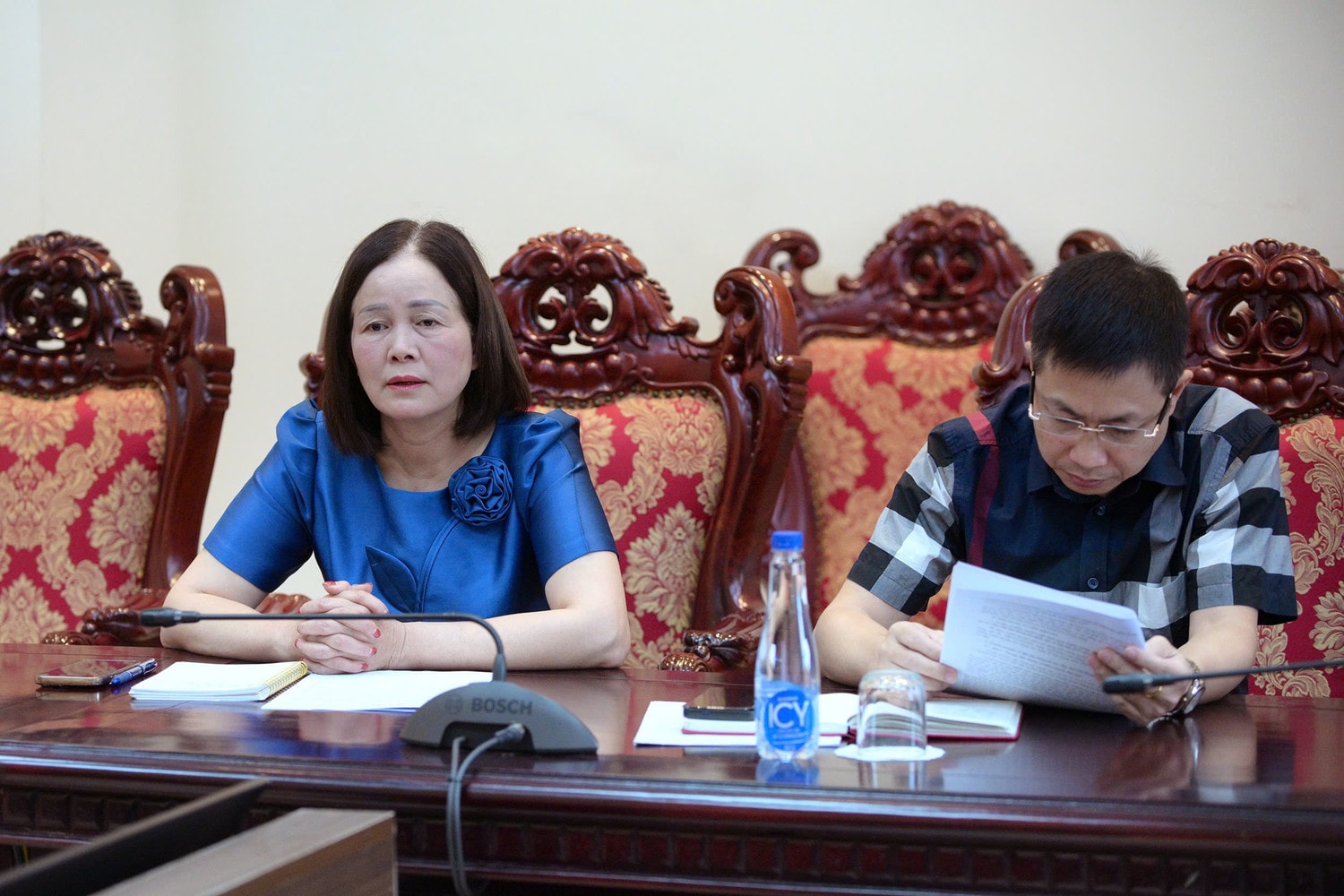 Phó Tổng biên tập Báo Đại biểu Nhân dân Nguyễn Thị Minh Hằng phát biểu