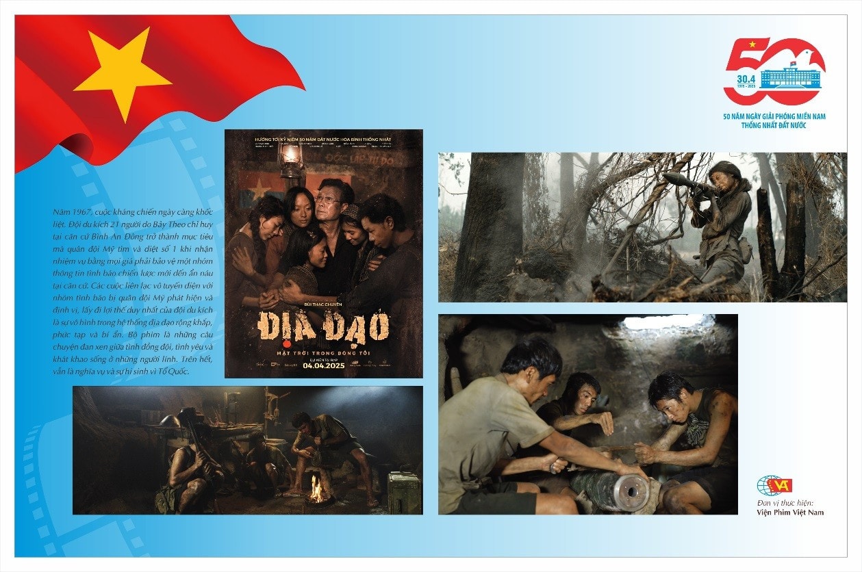 Triển lãm “Âm vang Đại thắng mùa Xuân 1975 trong điện ảnh” sẽ khai mạc ngày 26.4