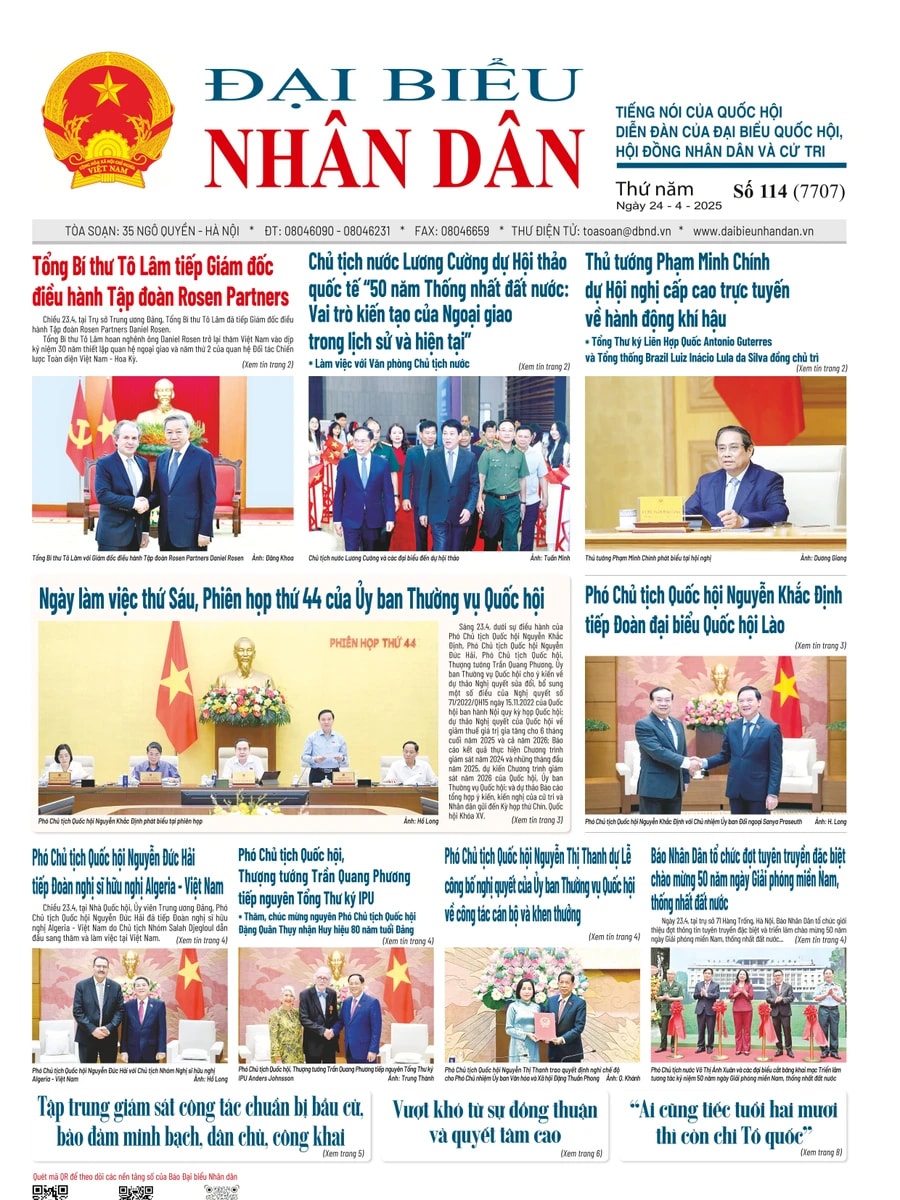 ĐBND - Số báo 114 ngày 24/04/2025