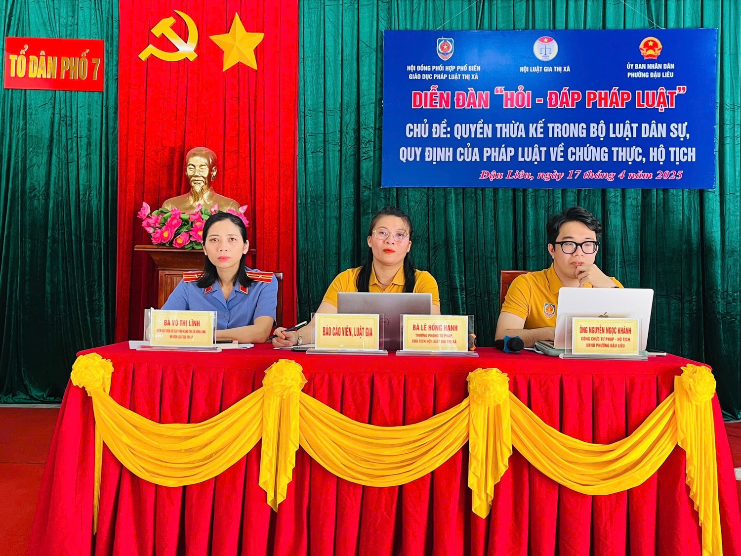 Sáng kiến “Diễn đàn hỏi – đáp pháp luật” giúp người dân tiếp cận pháp luật gần gũi, nâng cao năng lực giải trình và cải thiện dịch vụ công. Ảnh: Bình Nguyên