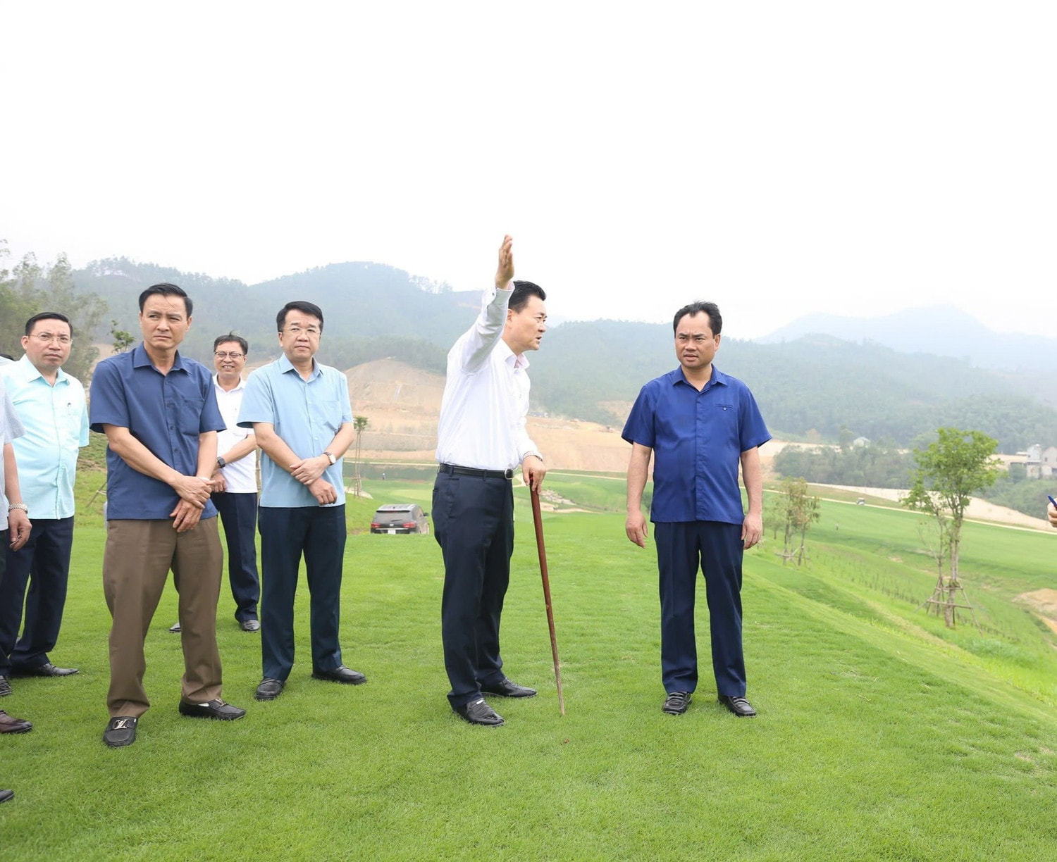 Bí thư Tỉnh ủy Thái Nguyên Trịnh Việt Hùng kiểm tra Dự án sân golf Glory tại xã Thành Công, TP. Phổ Yên