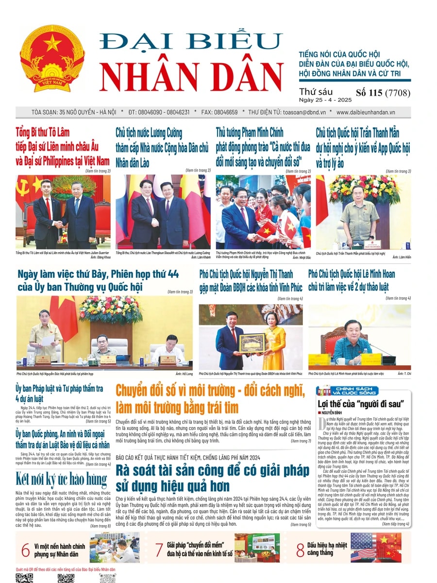 ĐBND - Số báo 115 ngày 25/04/2025