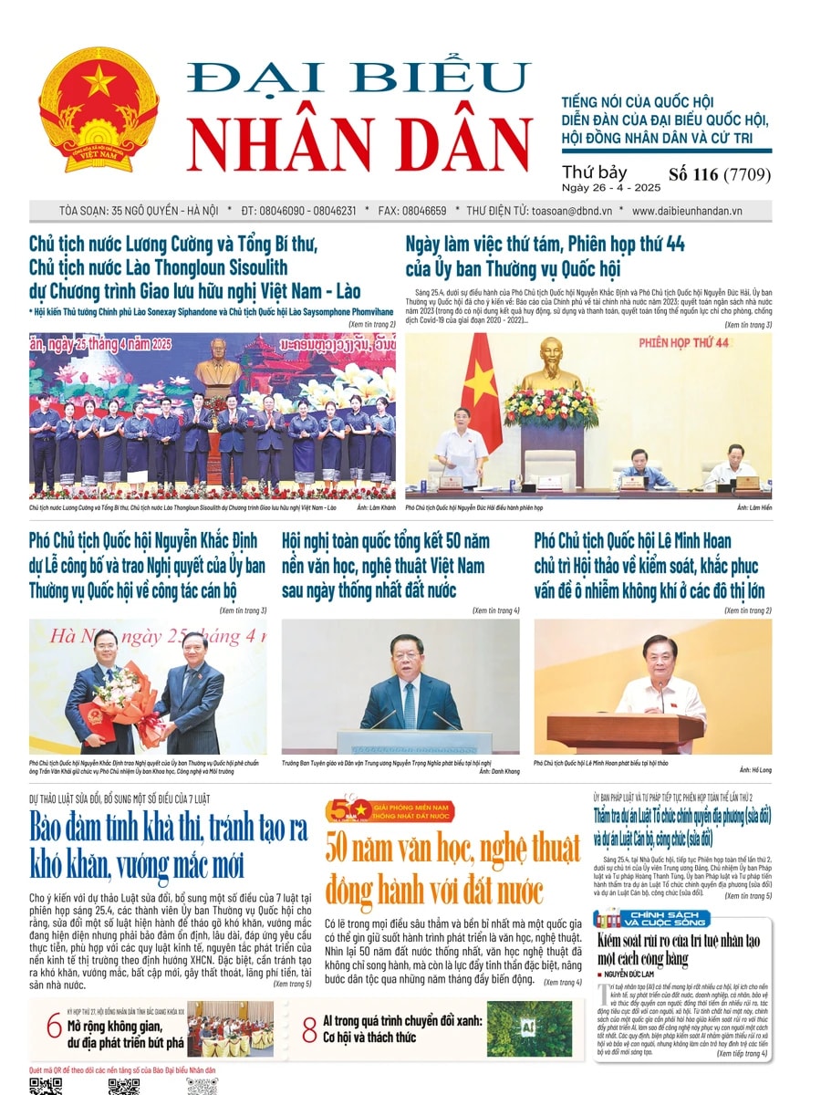 ĐBND - Số báo 116 ngày 26/04/2025