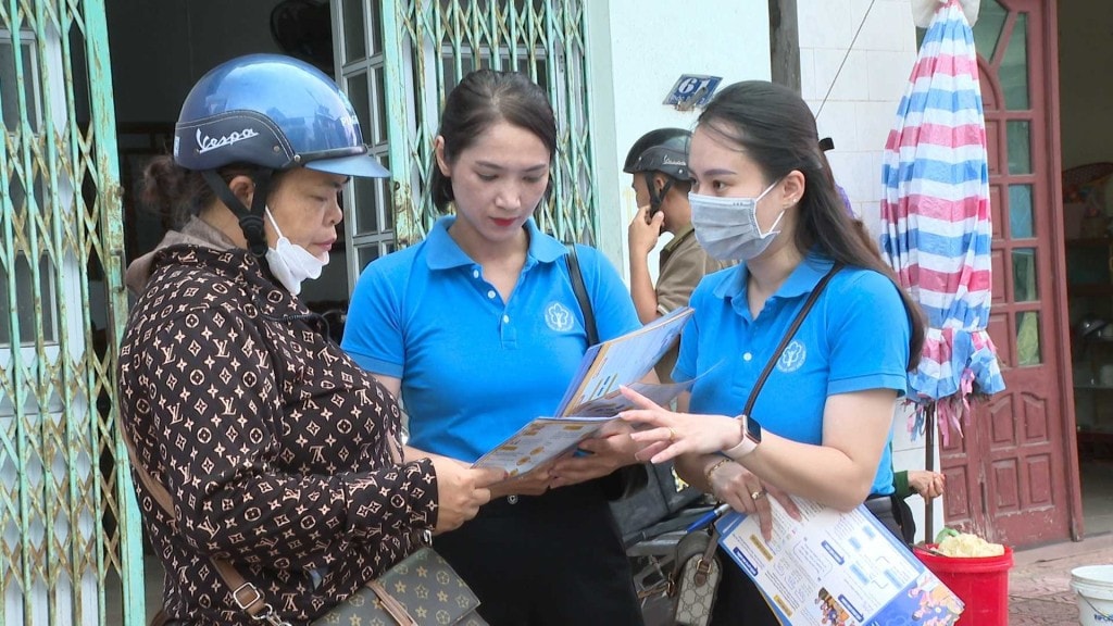 Công tác tuyên truyền chính sách BHXH được tổ chức chủ động, thường xuyên và linh hoạt. Ảnh: BH