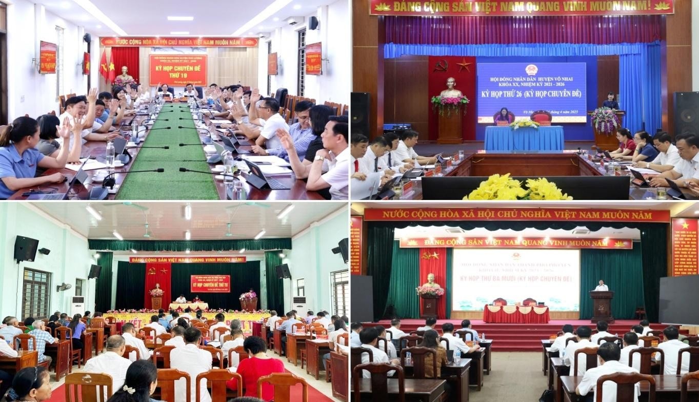 Hội đồng nhân dân các cấp đã đồng loạt tổ chức Kỳ họp và nhận được ý kiến tán thành của đại đa số đại biểu HĐND các cấp