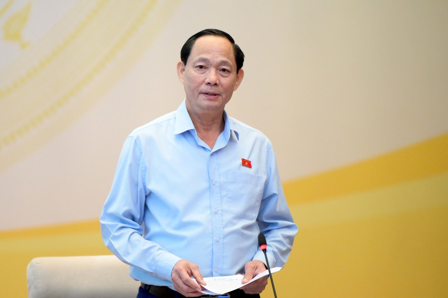 Phó Chủ tịch Quốc hội, Thượng tướng Trần Quang Phương phát biểu