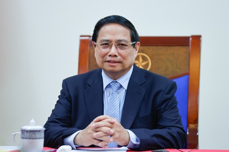 Thủ tướng Phạm Minh Chính đánh giá cao những nỗ lực của cá nhân Thủ tướng Anwar Ibrahim cũng như vai trò quan trọng của Malaysia trên cương vị Chủ tịch ASEAN trong thúc đẩy giải quyết các vấn đề khu vực. Ảnh: VGP/Nhật Bắc