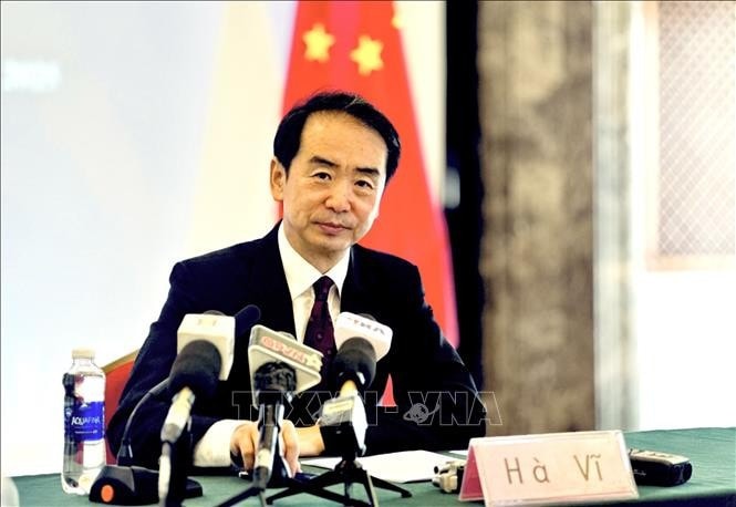 Đại sứ Trung Quốc tại Việt Nam Hà Vĩ. Ảnh: Việt Đức/TTXVN