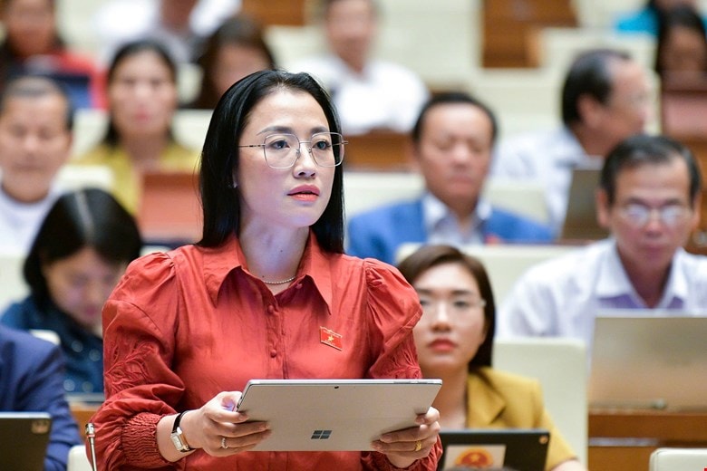 Đại biểu Quốc hội Trần Khánh Thu – Đoàn ĐBQH tỉnh Thái Bình. Ảnh: Cổng TTĐT Quốc hội