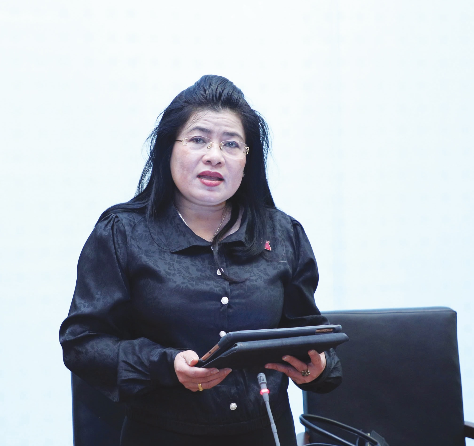 Đại biểu Đàng Thị Mỹ Hương (Ninh Thuận) phát biểu