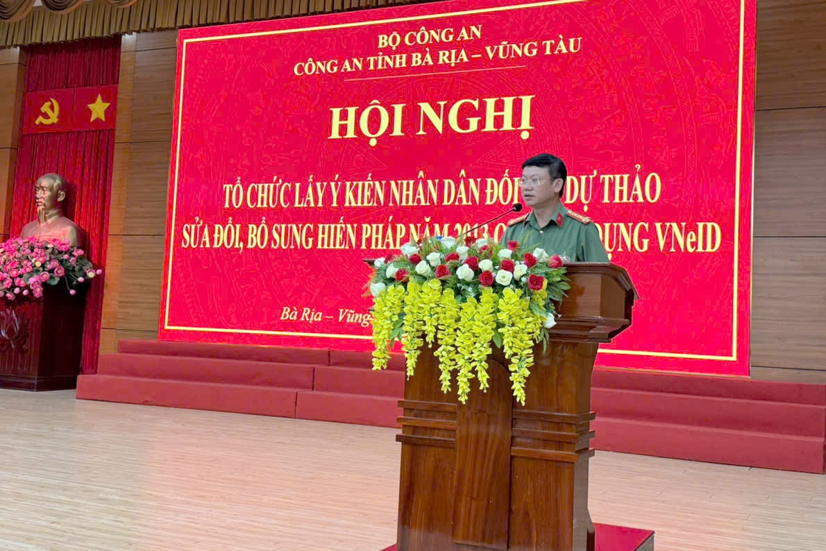 Đại tá Vũ Như Hà GD Công an tỉnh BRVT