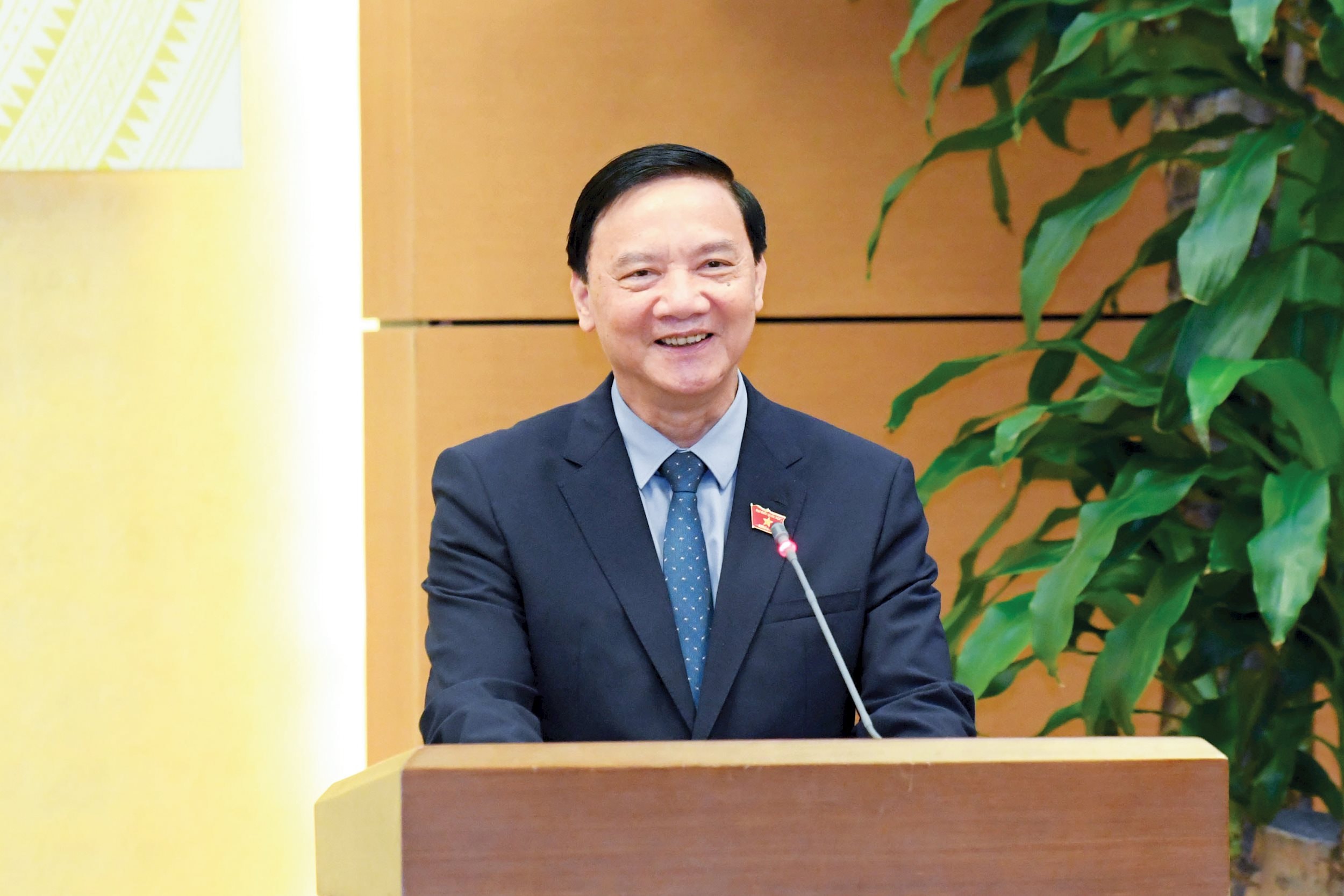 Phó Chủ tịch Quốc hội Nguyễn Khắc Định phát biểu chỉ đạo. Ảnh: Lâm Hiển