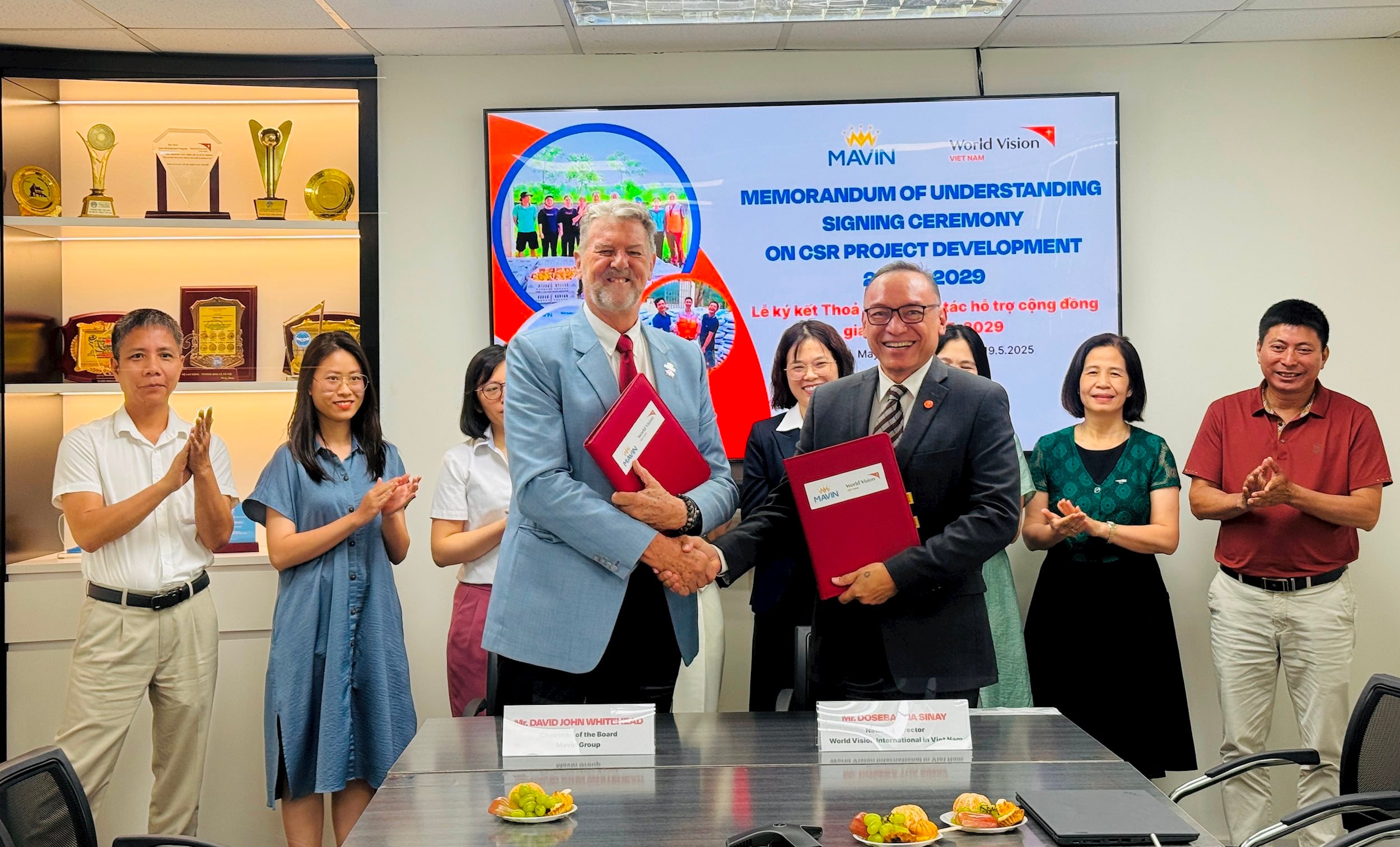 Mr. David and Mr. Doseba signed the MoU